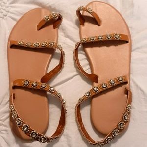 Rhinestone Flatheel flip flop Sandal